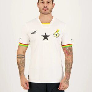 ⚽ NWT PUMA Ghana Home Men's World Cup Soccer Jersey 22/23 Large